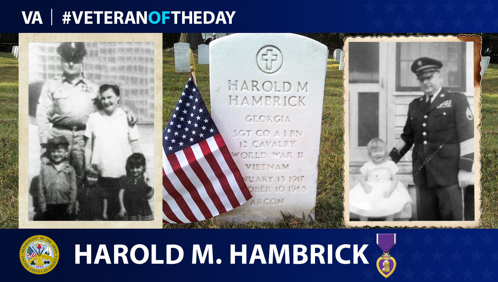 Army Veteran Harold Michael Hambrick is today's Veteran of the Day.