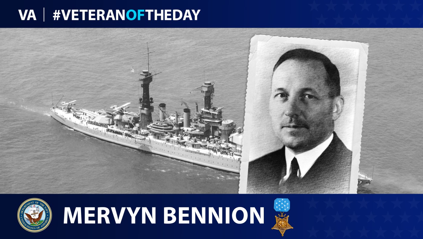 Navy Veteran Mervyn Bennion is today's Veteran of the Day.