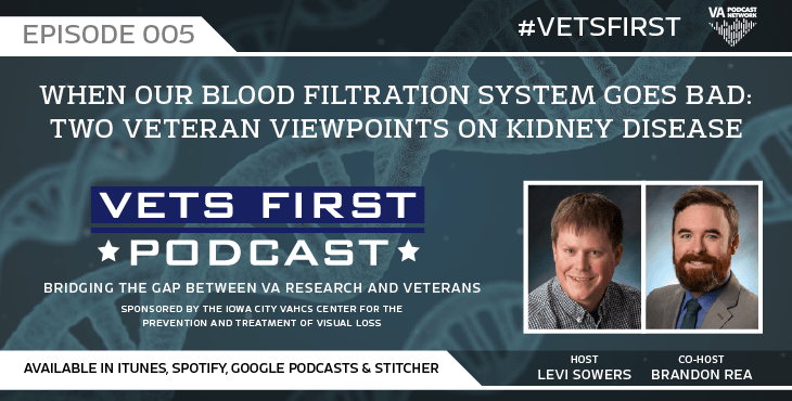 In this and the following two episodes, Veterans and their caregivers talk about their experiences with chronic kidney disease and transplants through VA.