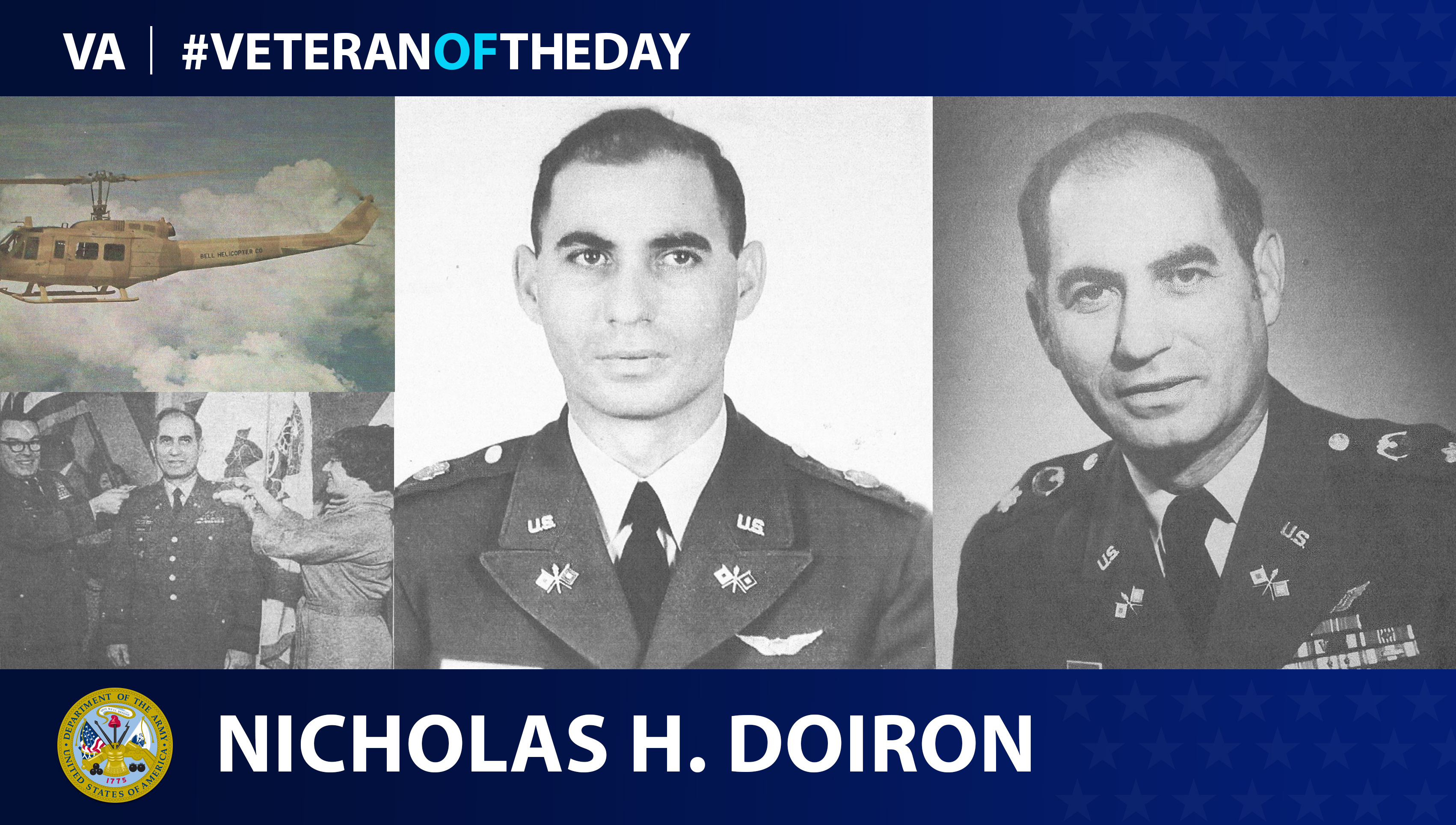 Army Veteran Nicholas H. Doiron is today's Veteran of the Day.