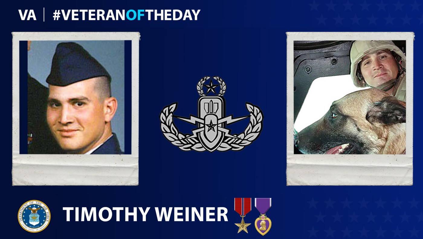 Air Force Veteran Timothy Weiner is today's Veteran of the Day.