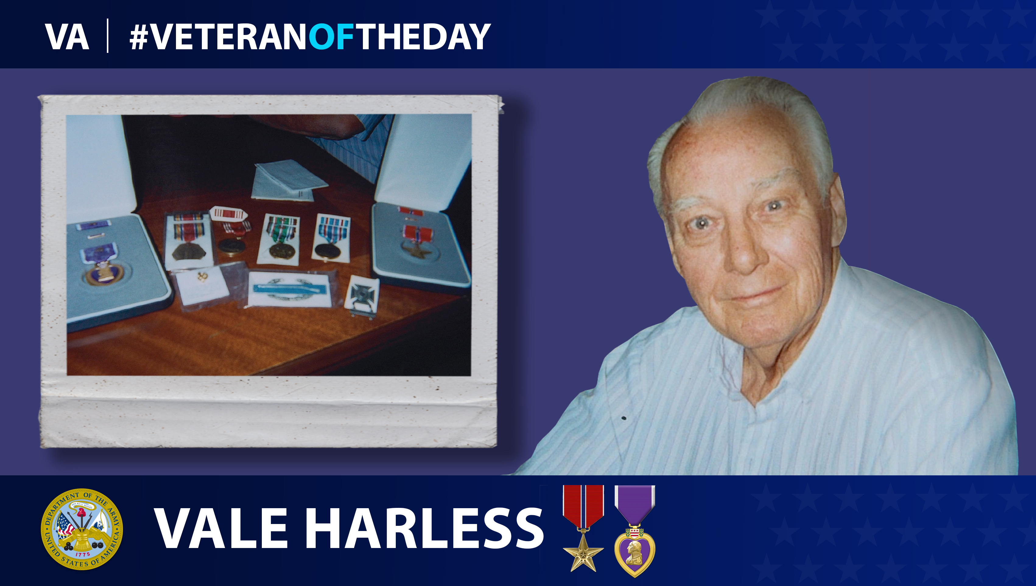 Army Veteran Vale Harless is today's Veteran of the Day.