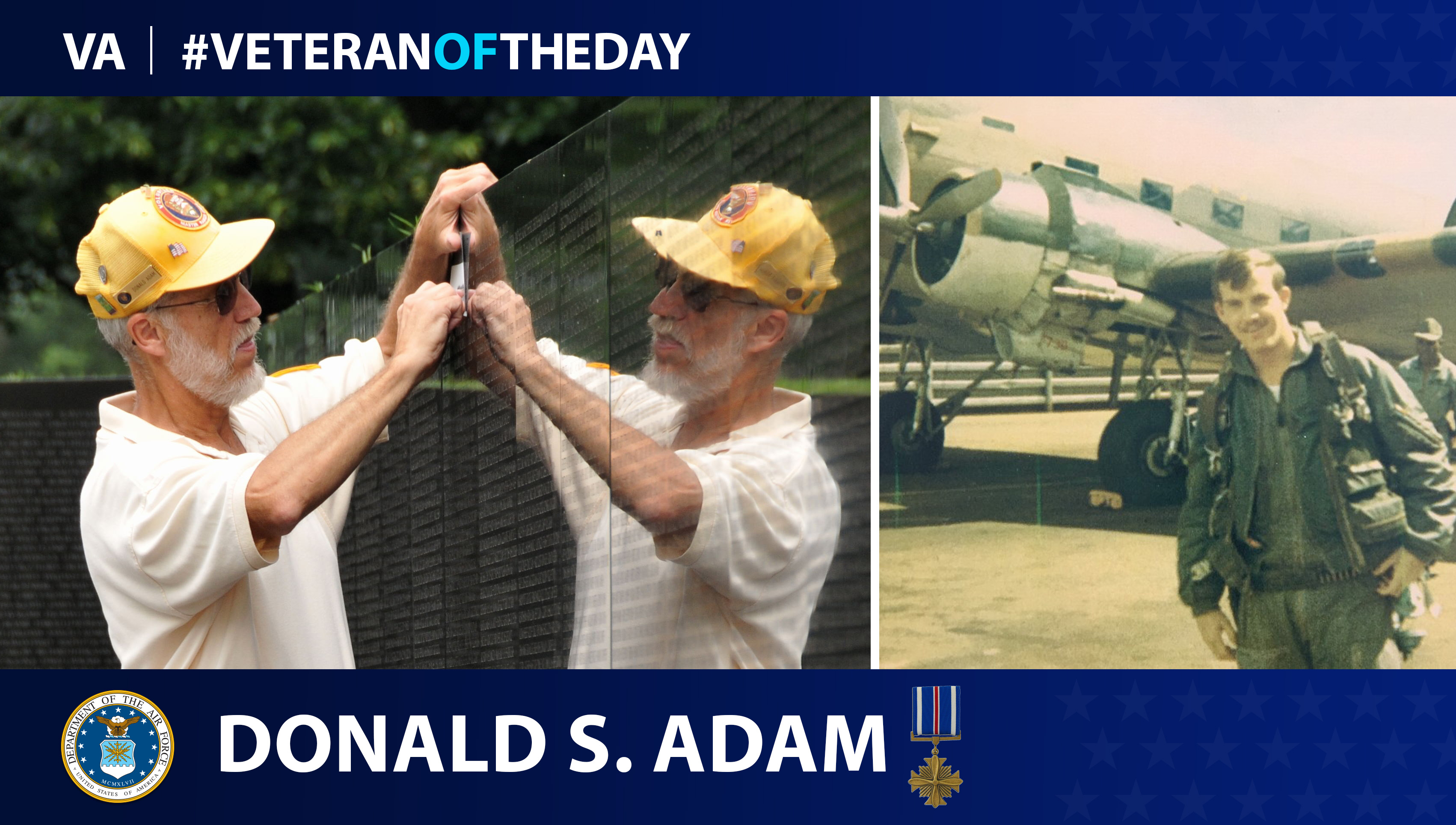 Air Force Veteran Donald S. Adam is today's Veteran of the Day.