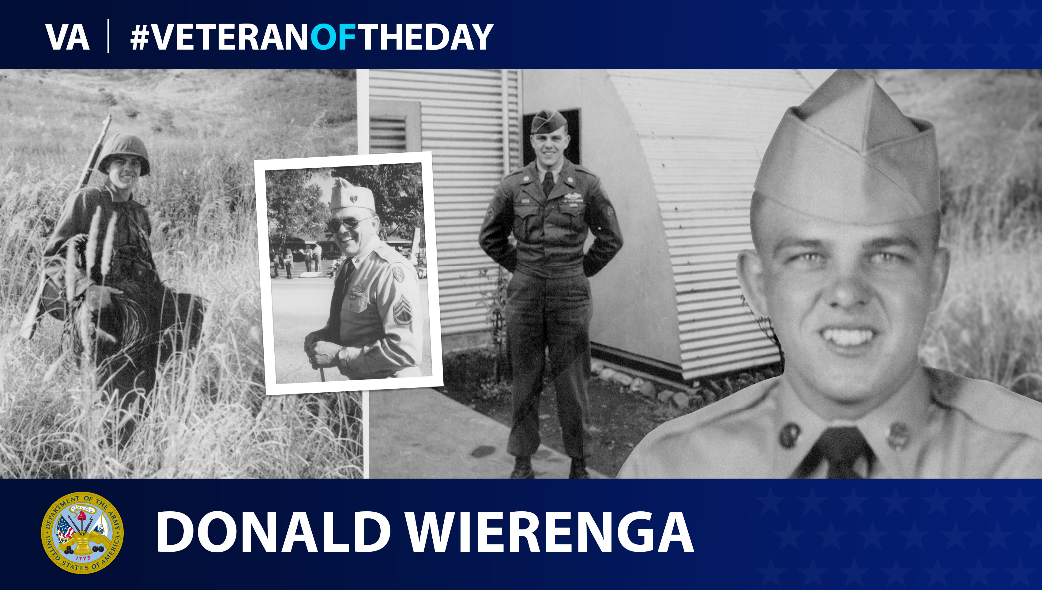 Army Veteran Donald Jay Wierenga is today's Veteran of the Day.