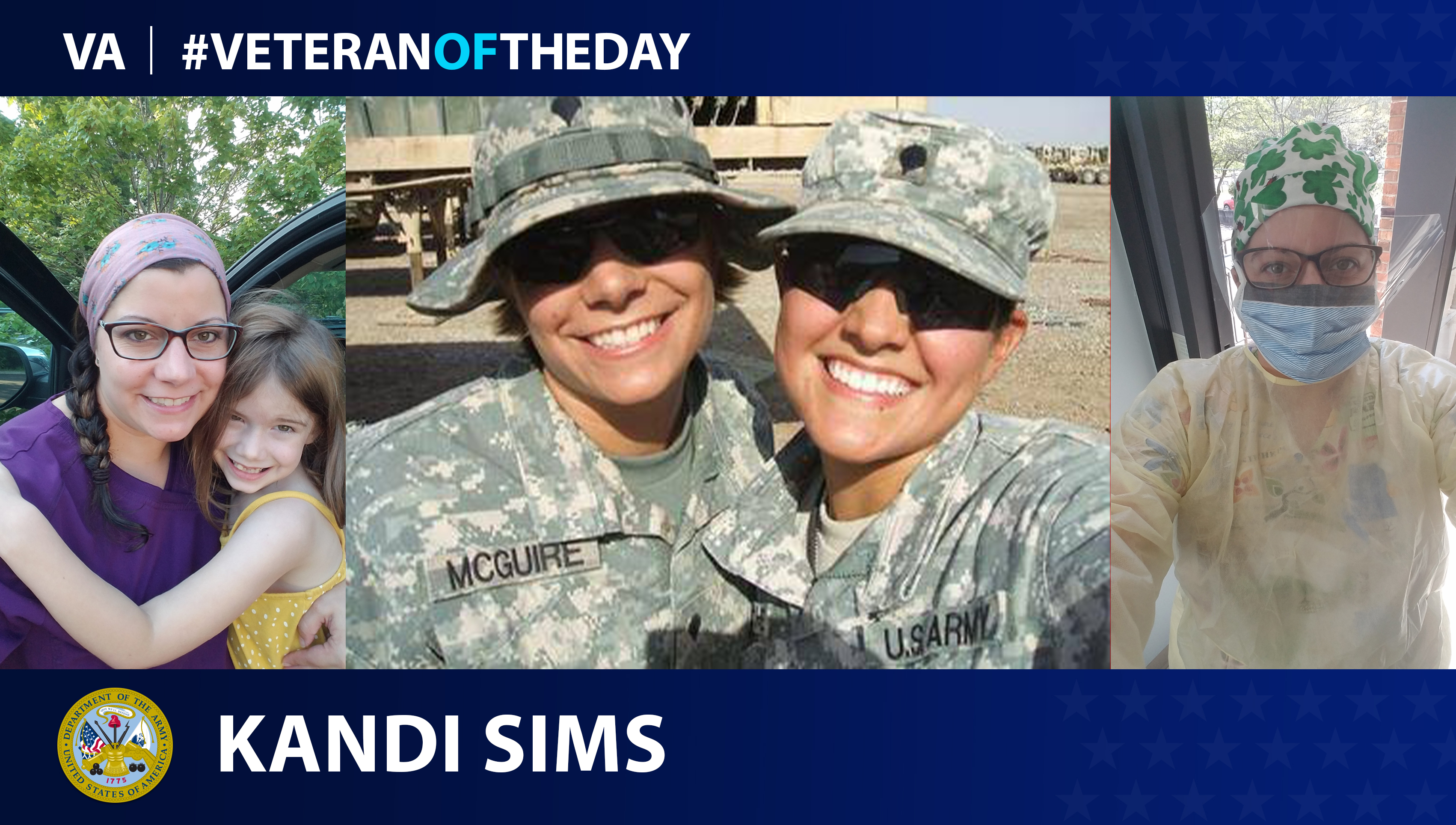 Army Veteran Kandi Sims is today's Veteran of the Day.