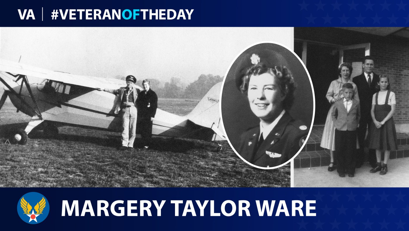 Army Air Force Veteran Margery Fitz Stephen Taylor Ware is today's Veteran of the Day.