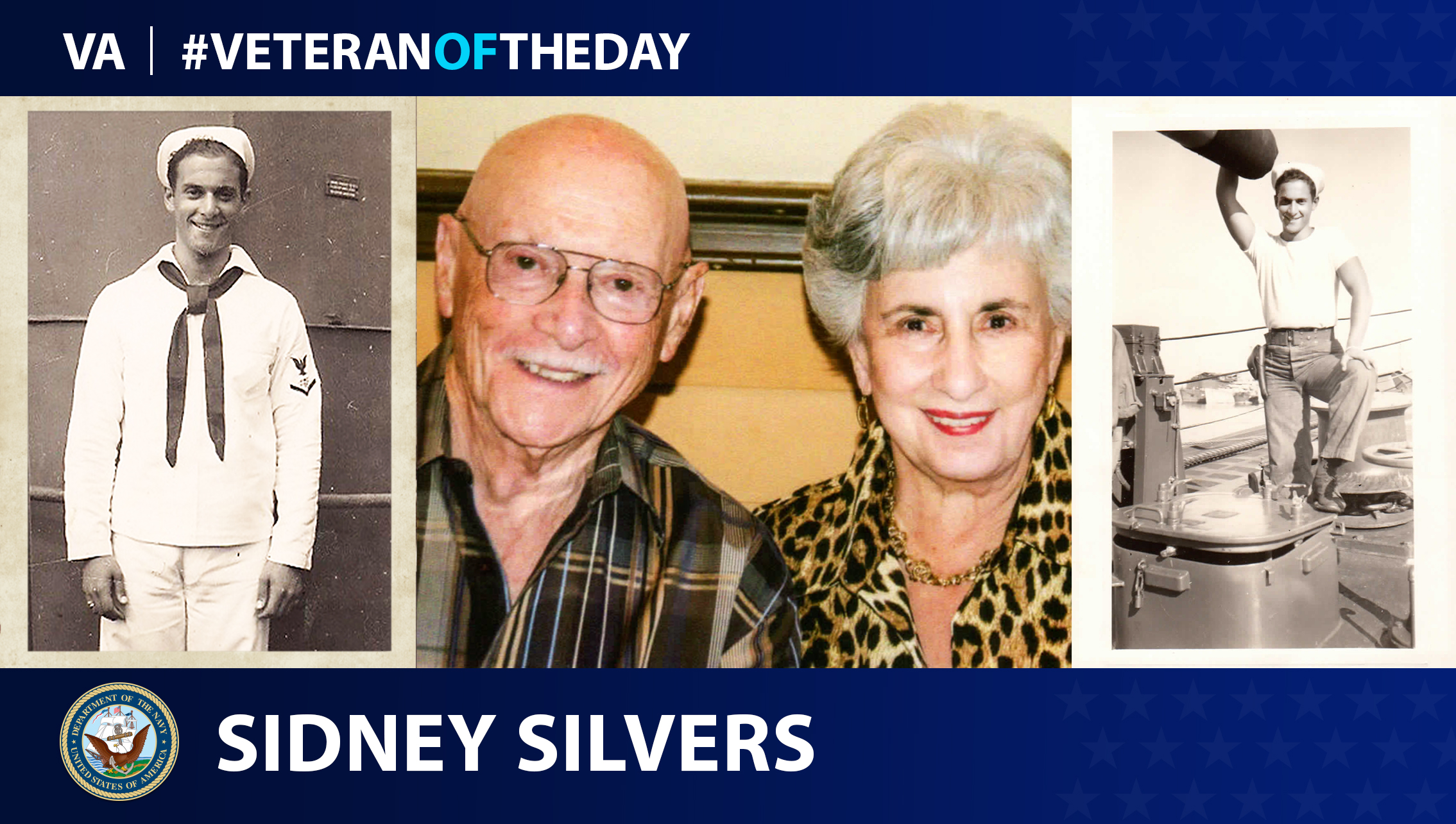 Navy Veteran Sidney Silvers is today's Veteran of the Day.