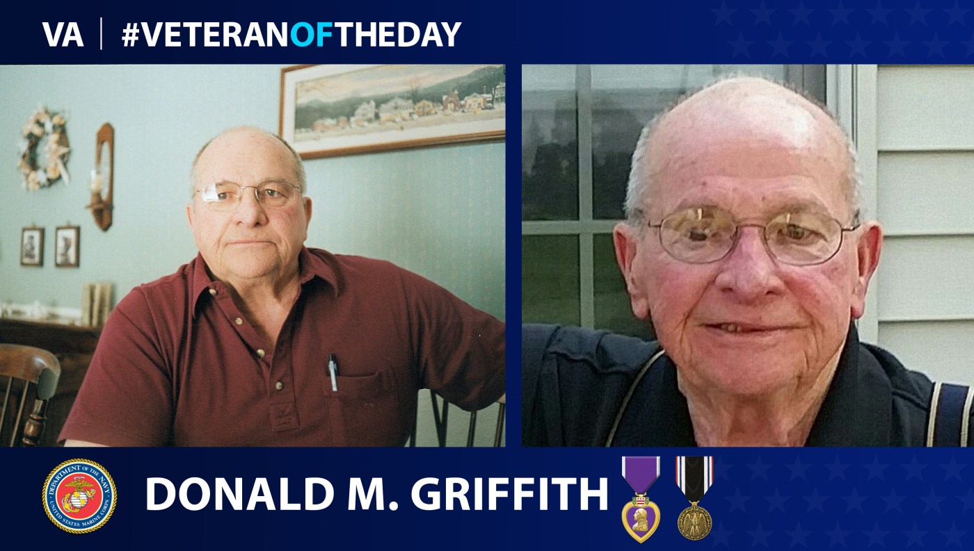 Marine Corps Veteran Donald M. Griffith is today's Veteran of the Day.