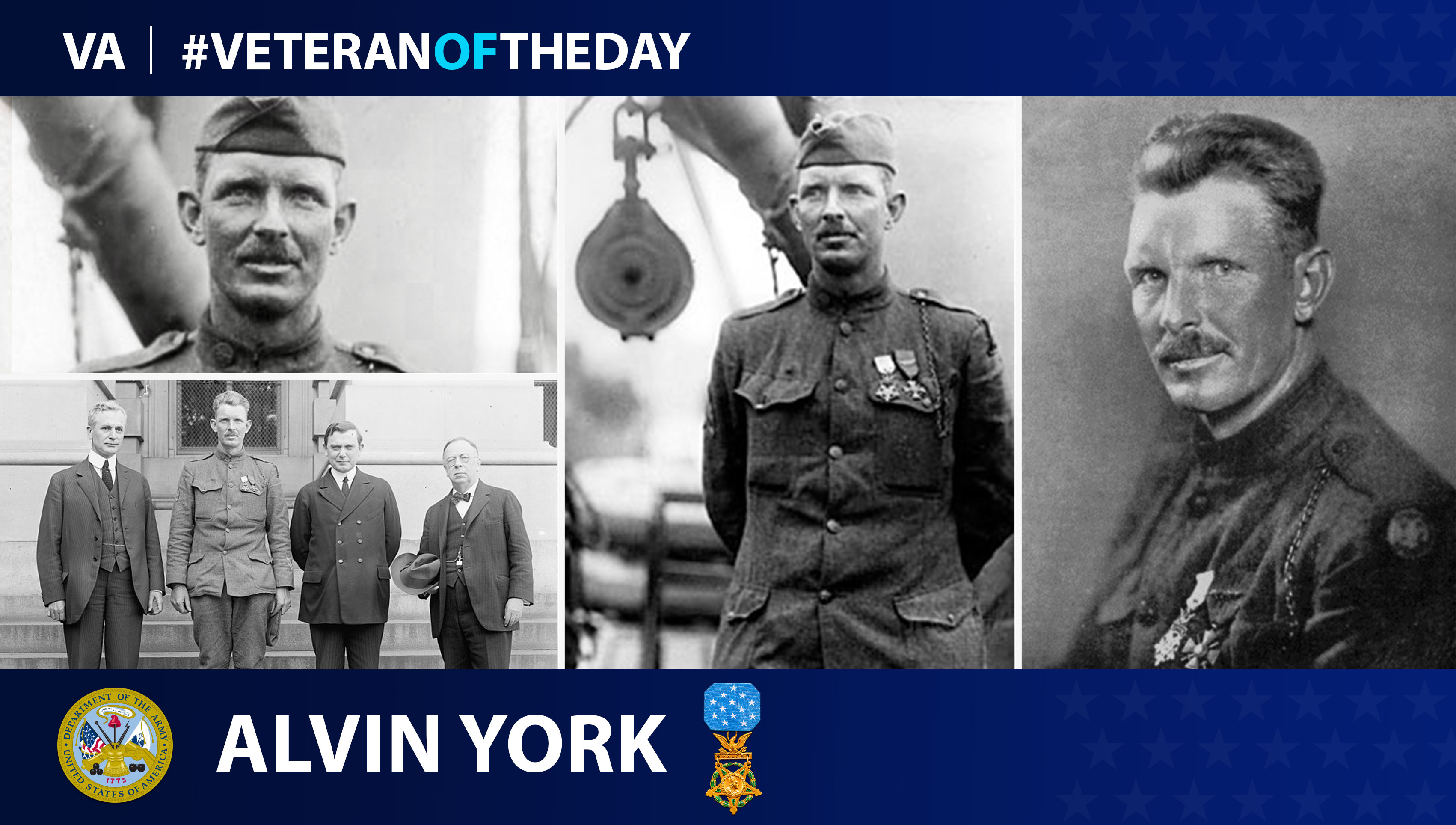 Army Veteran Alvin Cullum York is today's Veteran of the Day.