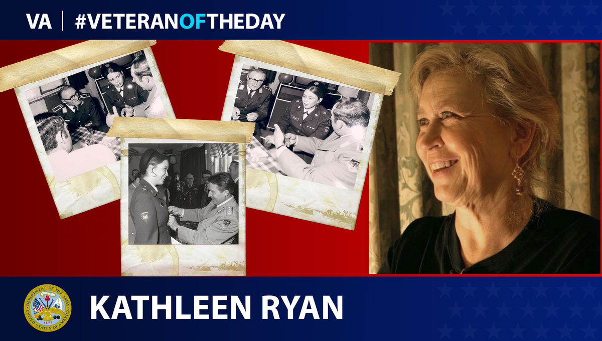 Army Veteran Kathleen A. Ryan is today's Veteran of the Day.