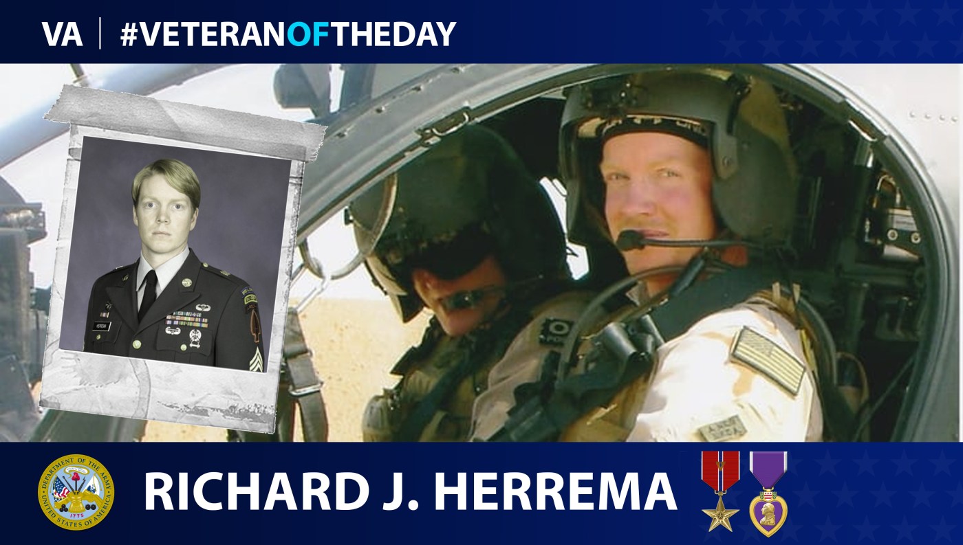 Army Veteran Richard Herrema is today's Veteran of the Day.