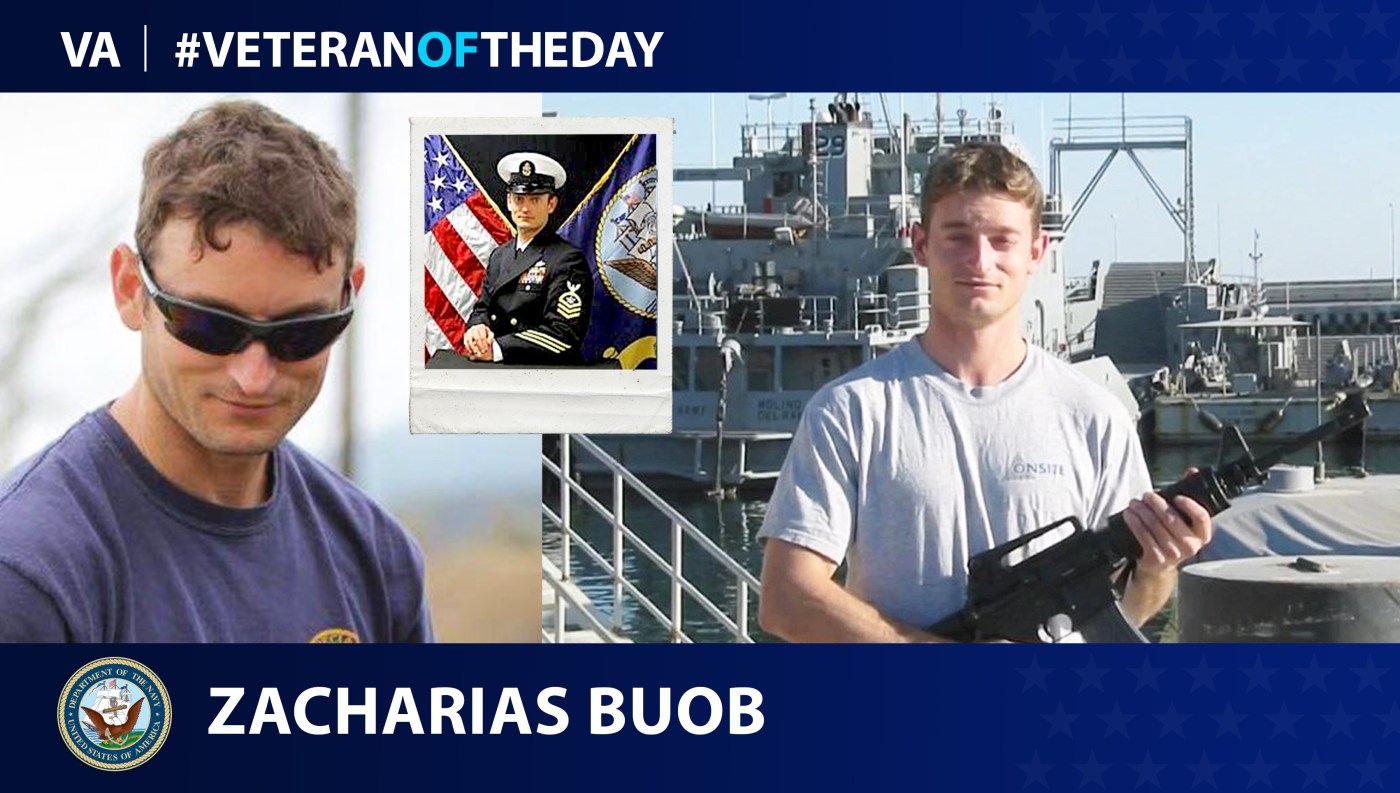 Navy Veteran Zacharias Buob is today's Veteran of the Day.