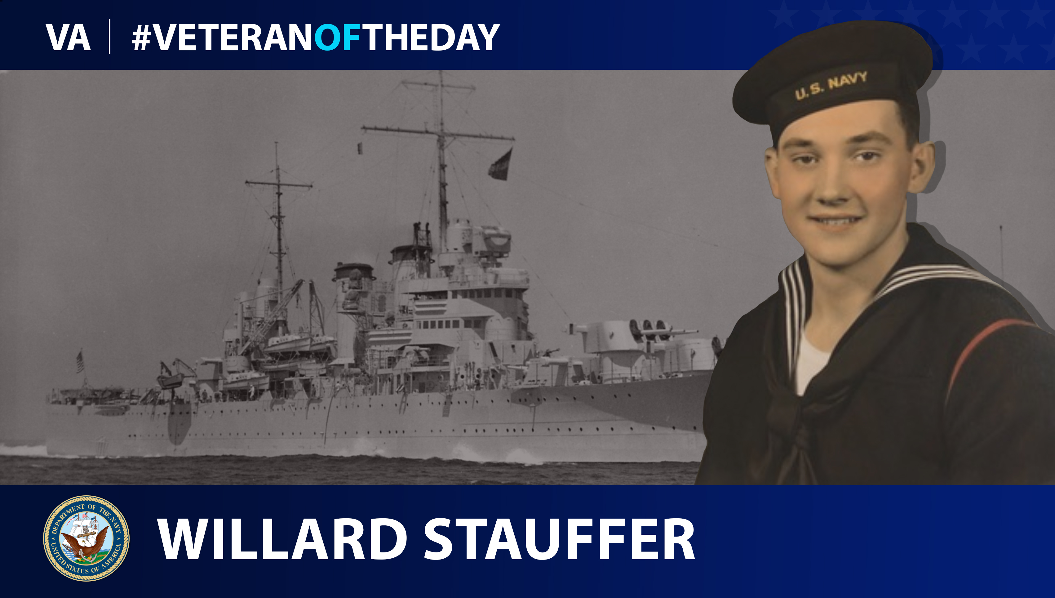 Navy Veteran Willard Henry Stauffer is today's Veteran of the Day.