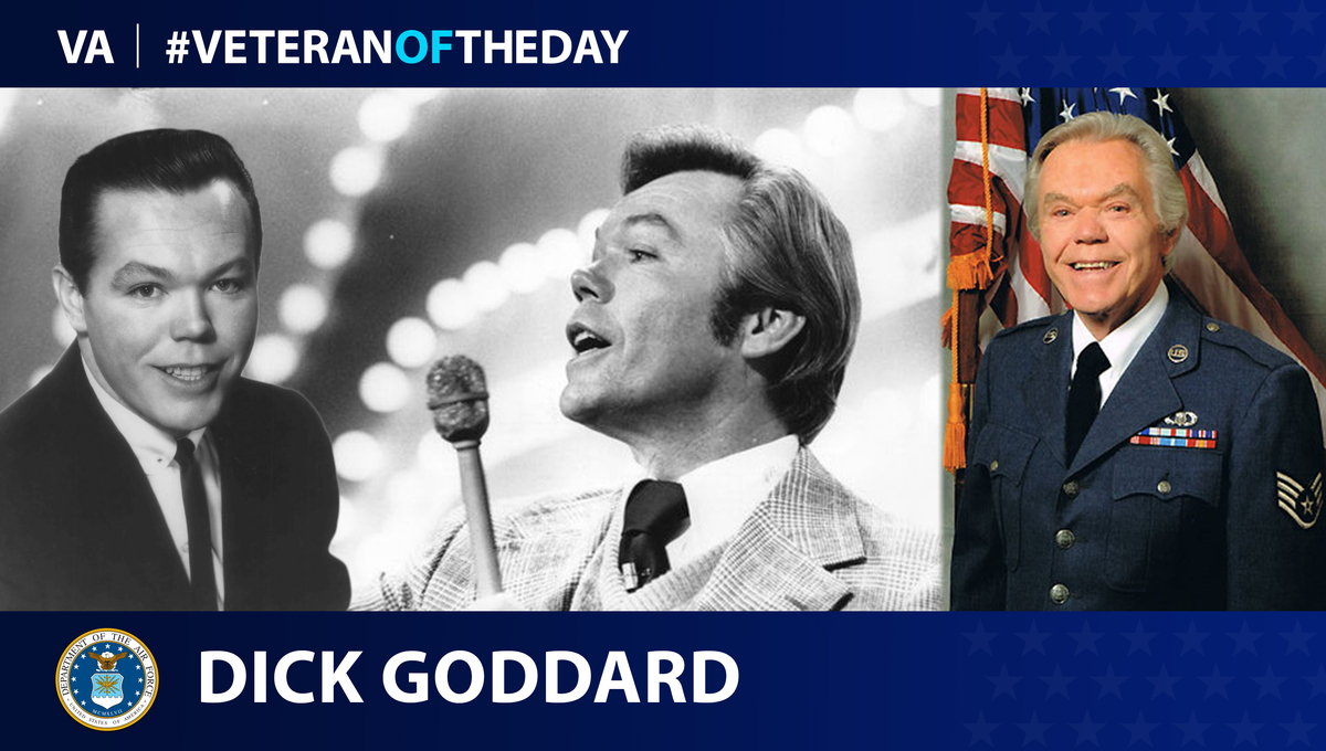 Air Force Veteran Dick Goddard is today's Veteran of the Day.