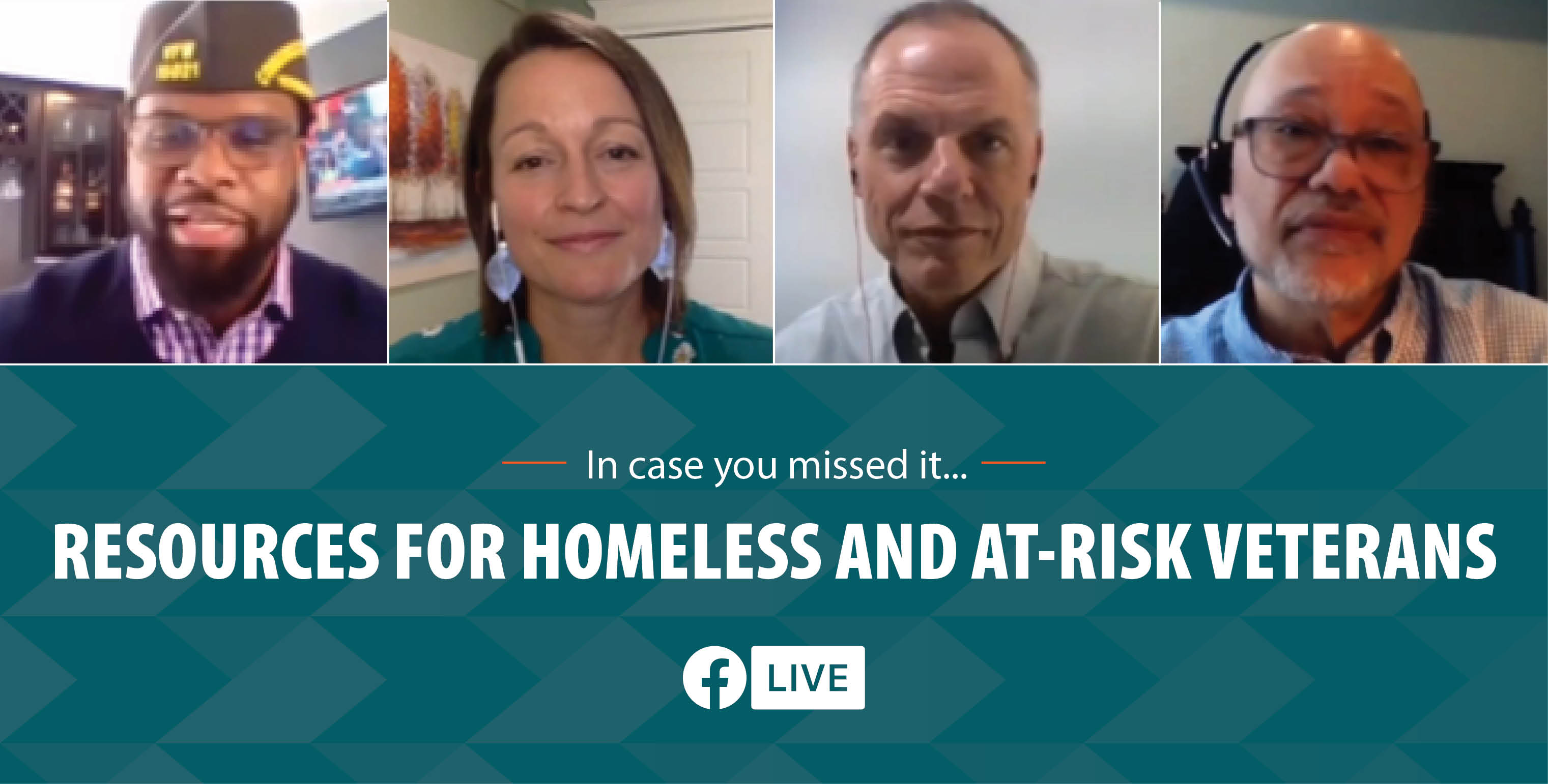 VA and VFW FB Live on homeless resources during pandemic