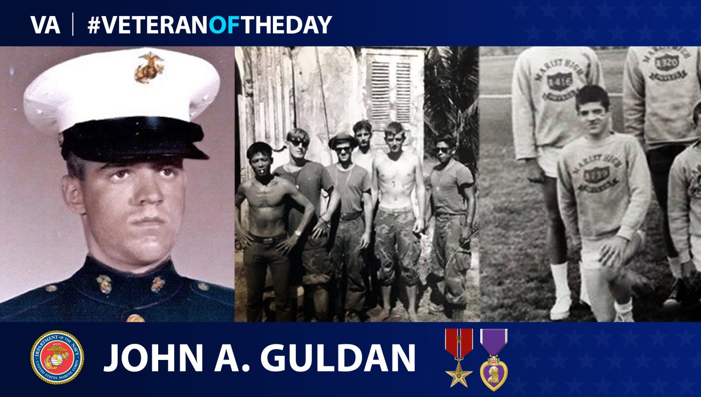 Marine Corps Veteran John Guldan is today's Veteran of the Day.