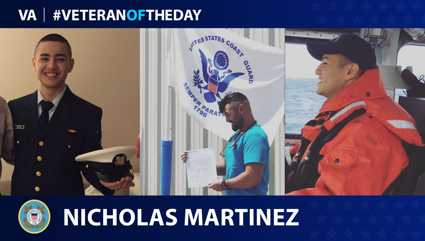 Coast Guard Veteran Nicholas Martinez is today's Veteran of the Day.