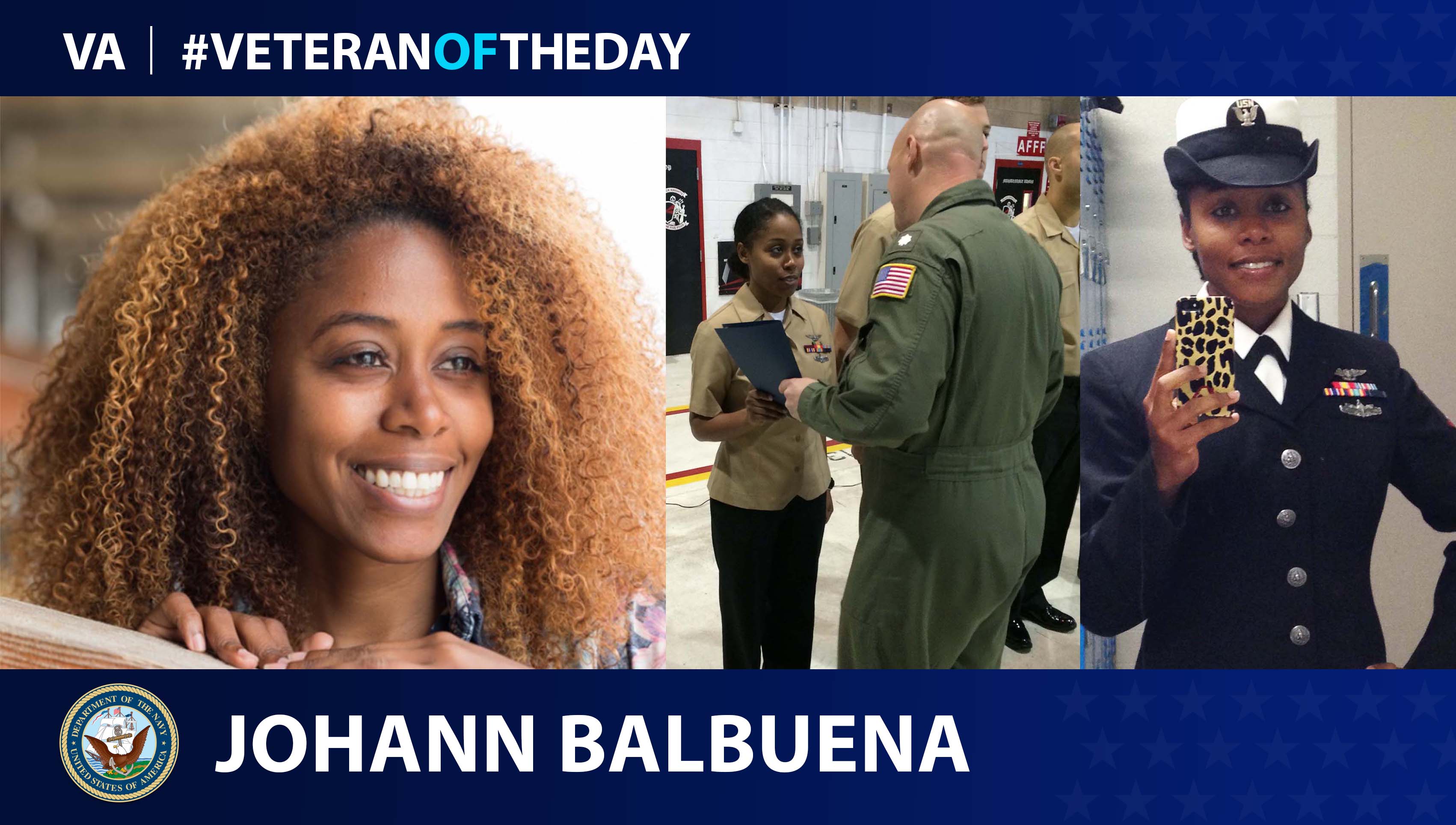 Navy Veteran Johann Balbuena is today's Veteran of the Day.