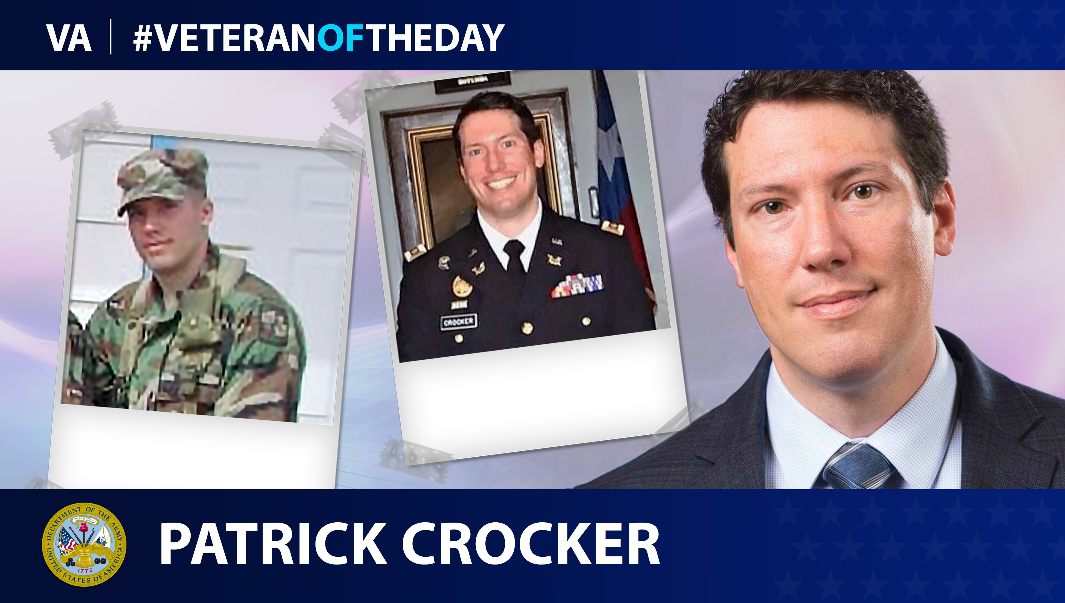Army Veteran Patrick Crocker is today's Veteran of the Day.