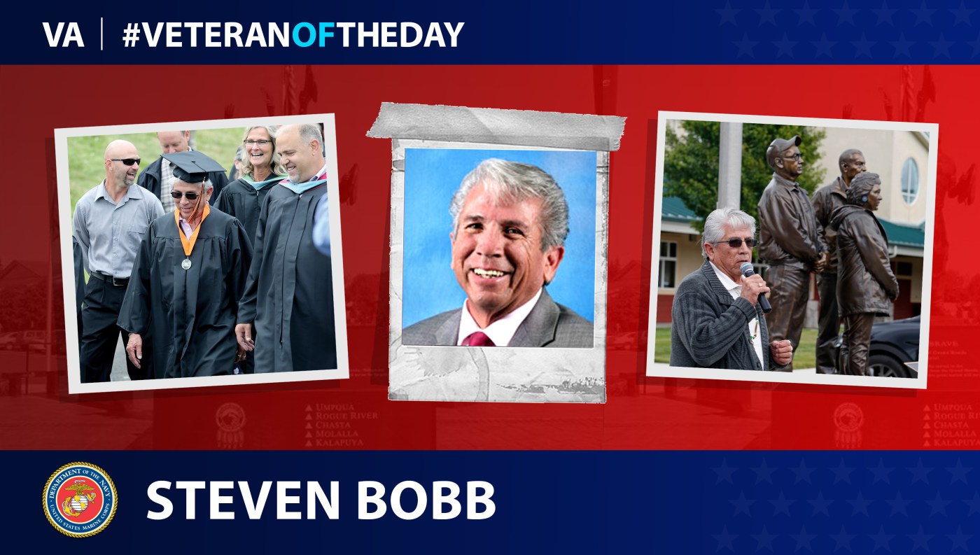 Marine Veteran Steven L. Bobb is today's Veteran of the Day.