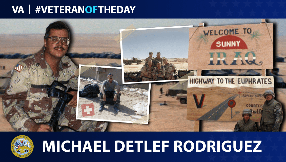 Army Veteran Michael Rodriguez is today's Veteran of the Day.