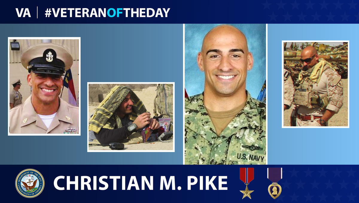Navy Veteran Christian Pike is today's Veteran of the Day.