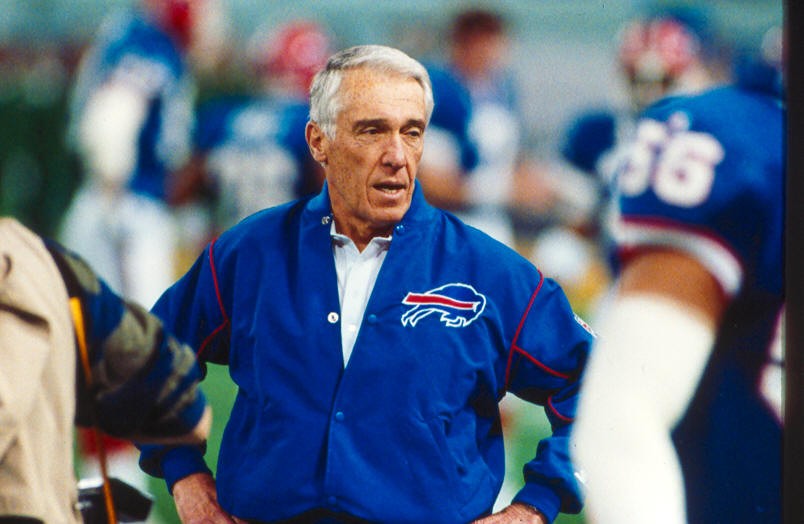Marv Levy won 56% of his games and coached the Buffalo Bills to four Super Bowls in his 17-year NFL career.