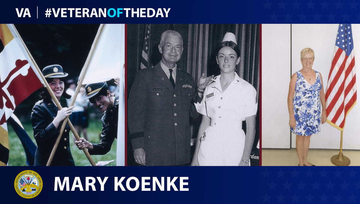 Army Veteran Mary F. Scherer Koenke is today's Veteran of the Day.