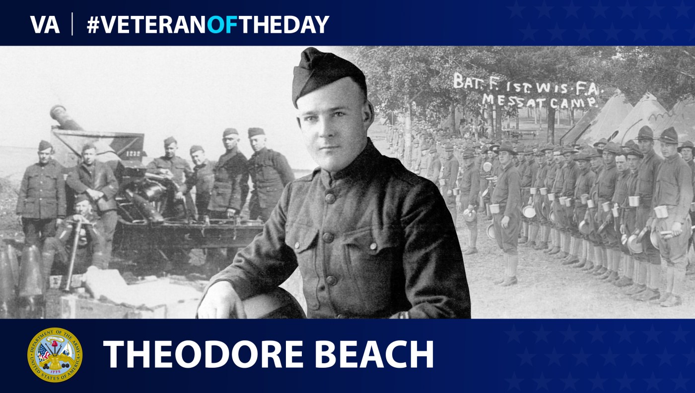 Army Veteran Theodore Edward Beach is today's Veteran of the Day.