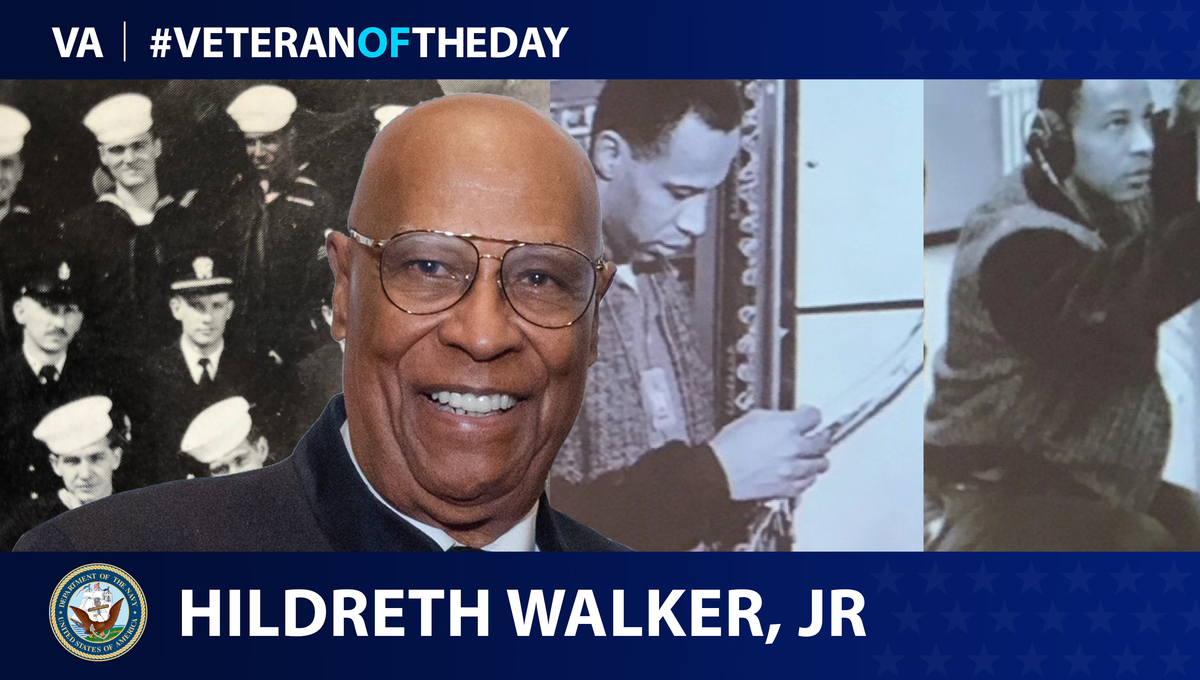 Navy Veteran Hildreth Walker Jr. is today's Veteran of the Day.