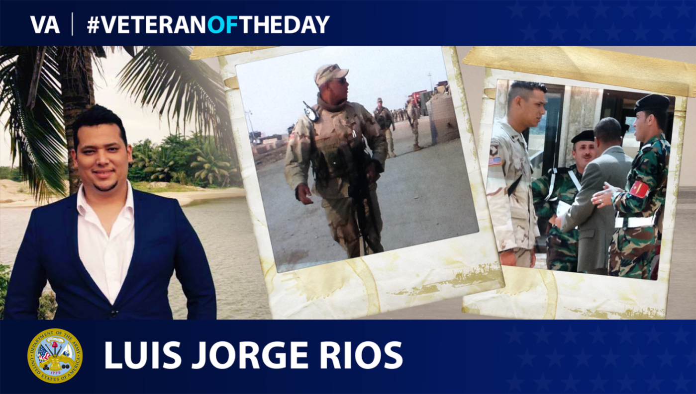 Army Veteran Luis Rios is today's Veteran of the Day.
