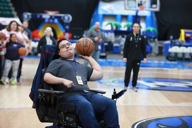 disabled basketball shoot