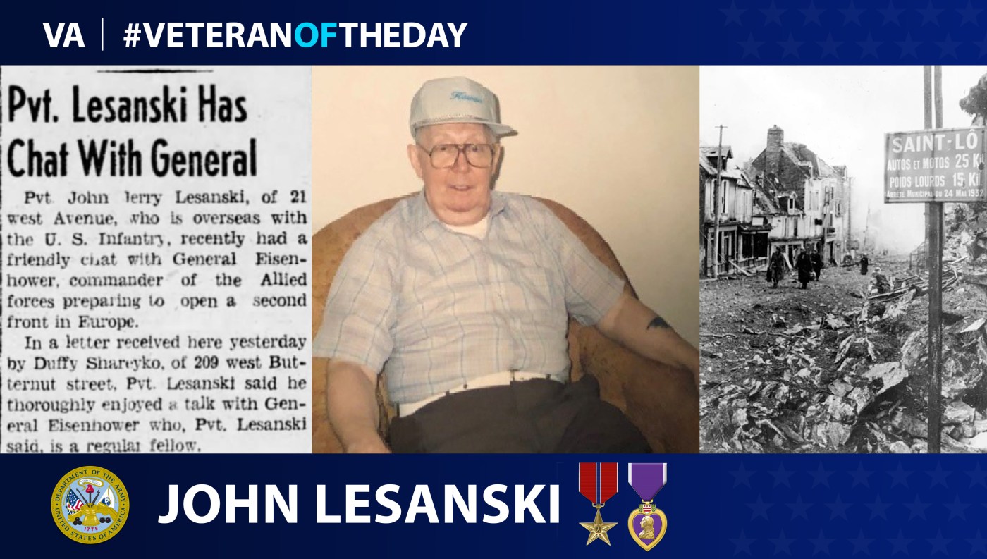 Army Veteran John “Jerry” Lesanski is today's Veteran of the Day.