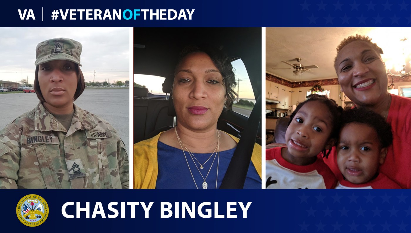 Army Veteran Chasity C. Bingley is today's Veteran of the Day.