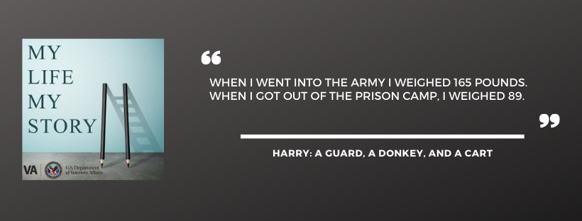 WWII Veteran and POW, Harry Johnson, on My Life, My Story podcast.