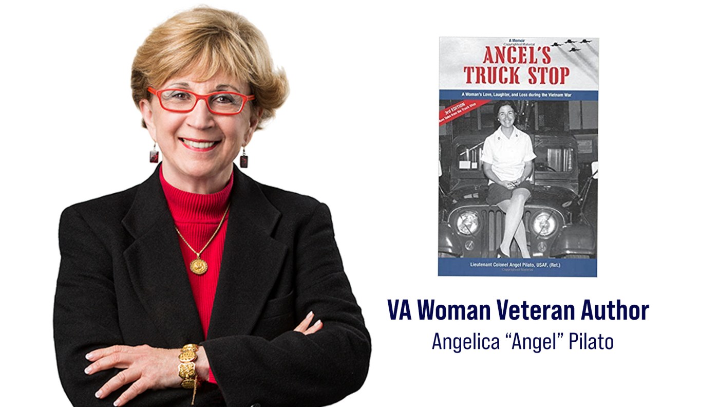 November’s author is Air Force Veteran Angelica “Angel” Pilato, who served from 1967 to 1972 on active duty and the Reserve from 1974-1991.