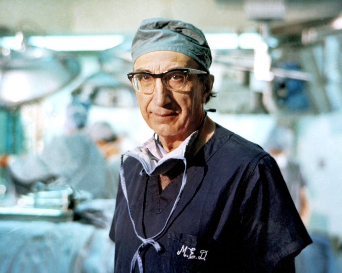 Dr. Michael DeBakey, who served in the U.S. Army during World War II, pioneered many cardiovascular procedures that are widely used today.