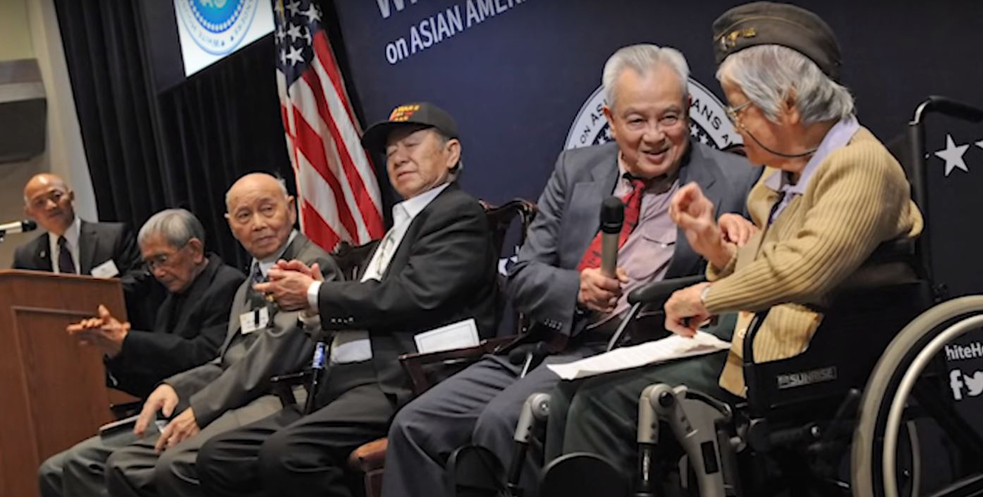 Chinese-American Veterans recognized at a January 2019 event at Veterans Affairs.