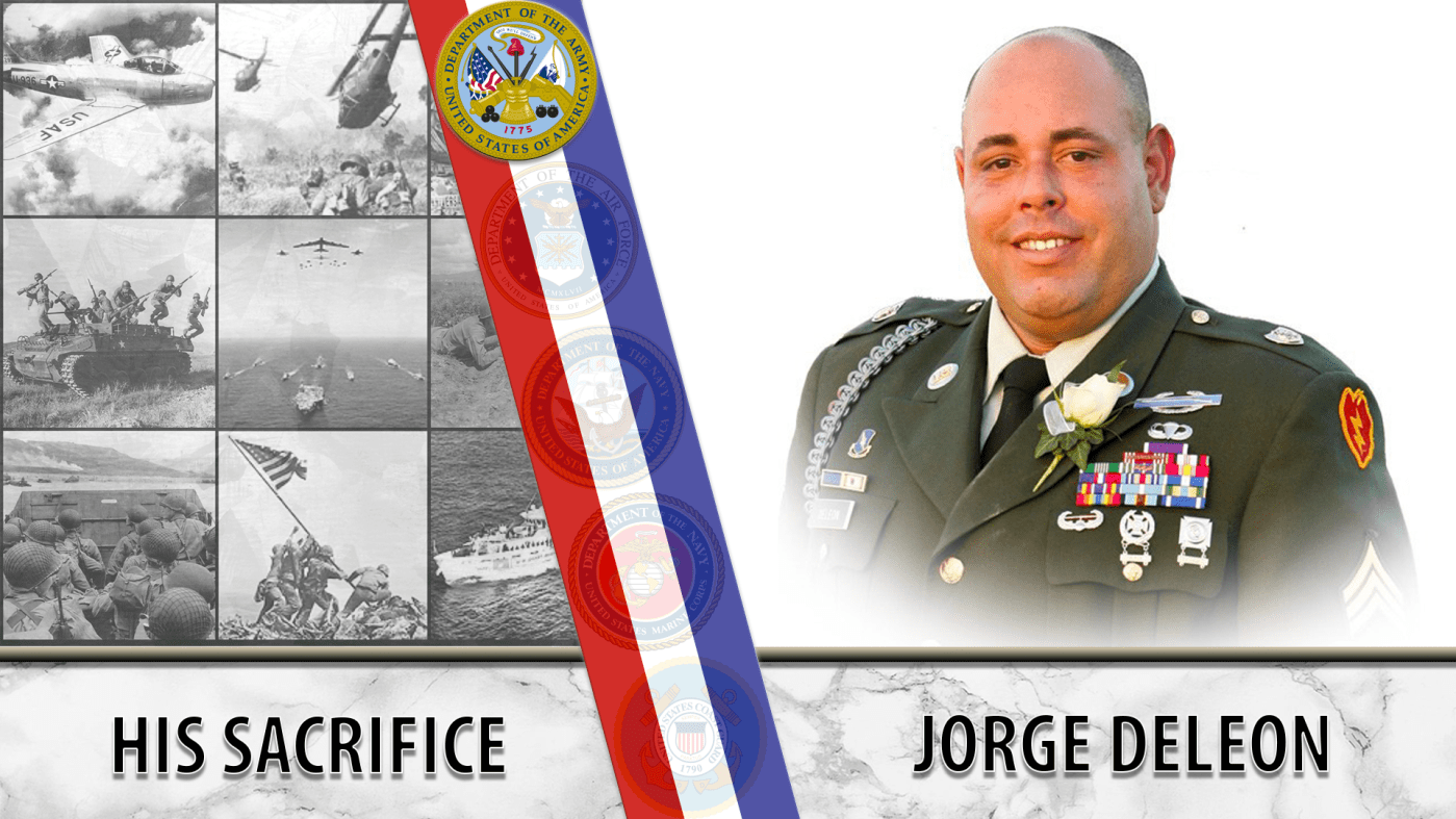 Jorge DeLeon lost his leg in an attack in Afghanistan