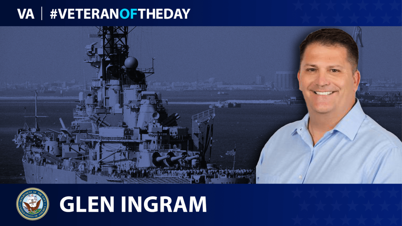 Navy Veteran Glen Ingram is today's Veteran of the Day.