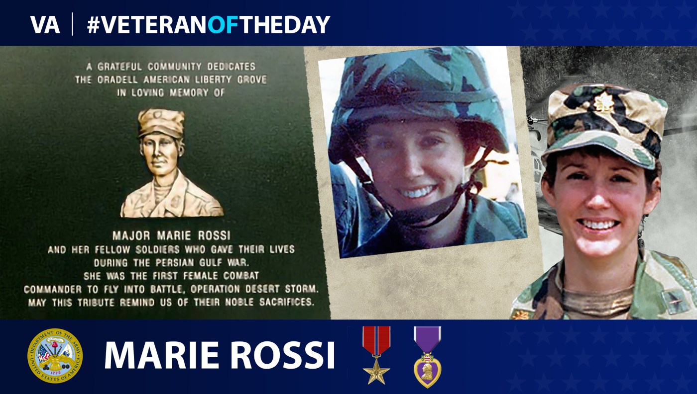Army Veteran Marie Rossi is today's Veteran of the Day.