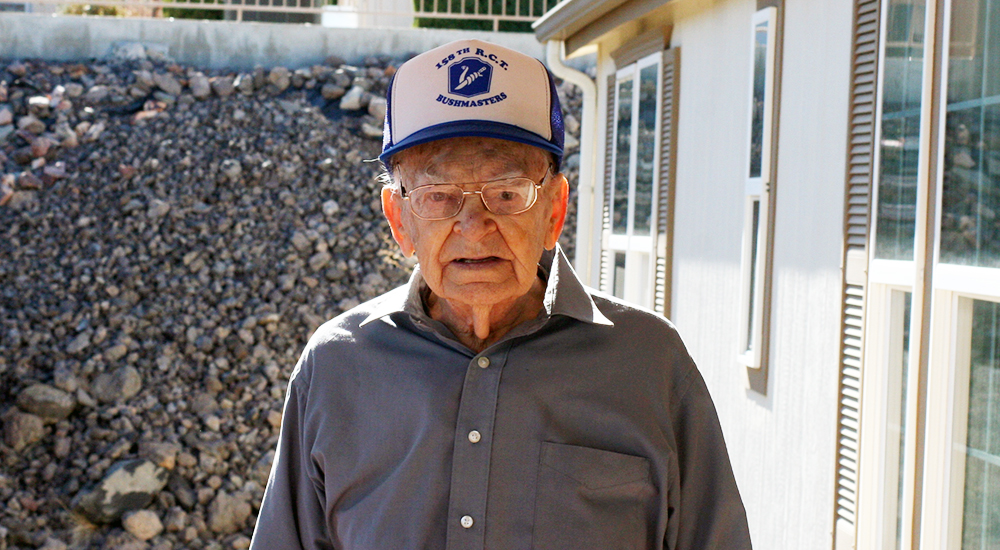 Elderly man in a cap