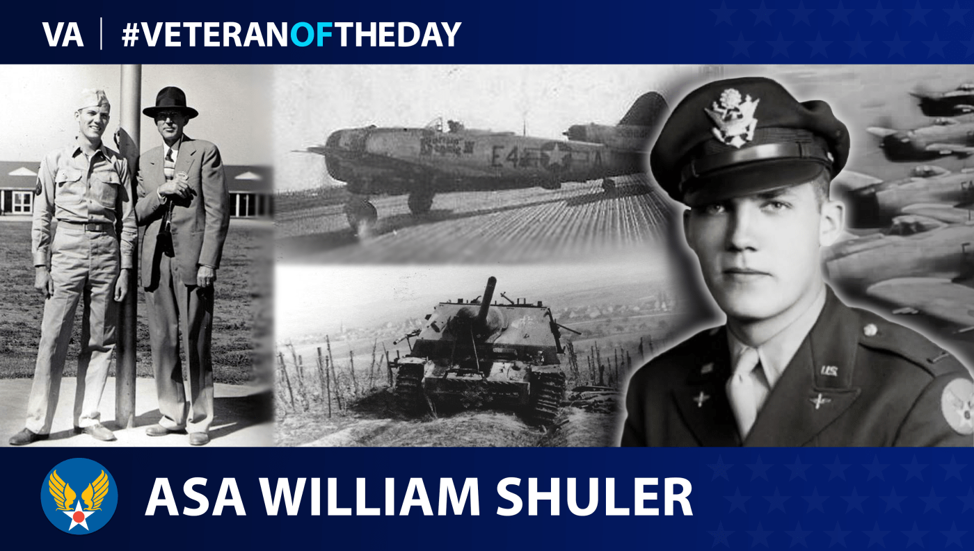 Army Air Forces Veteran Asa William Shuler is today's Veteran of the Day.