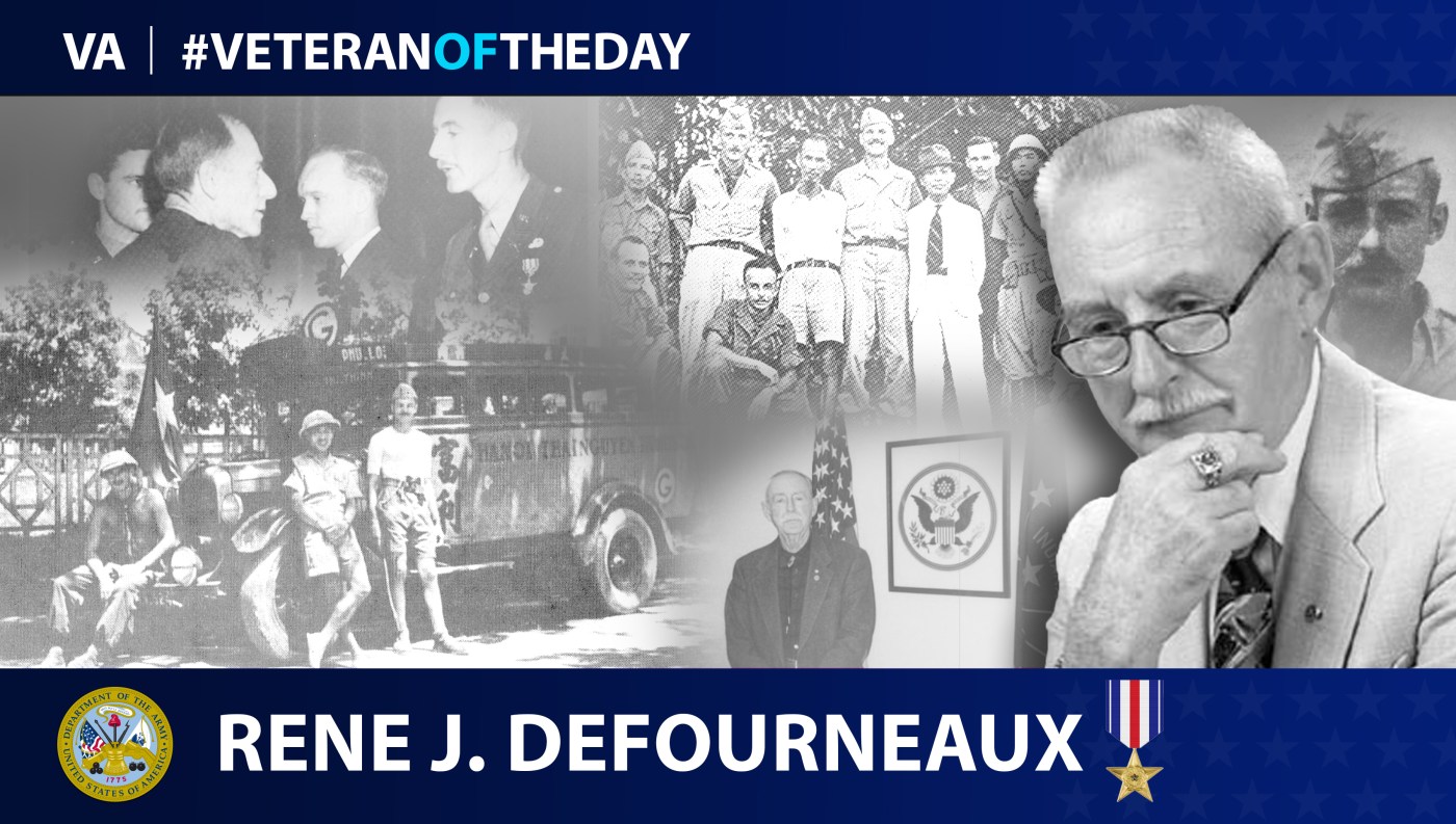 Army Veteran Rene J. Defourneaux is today's Veteran of the Day.