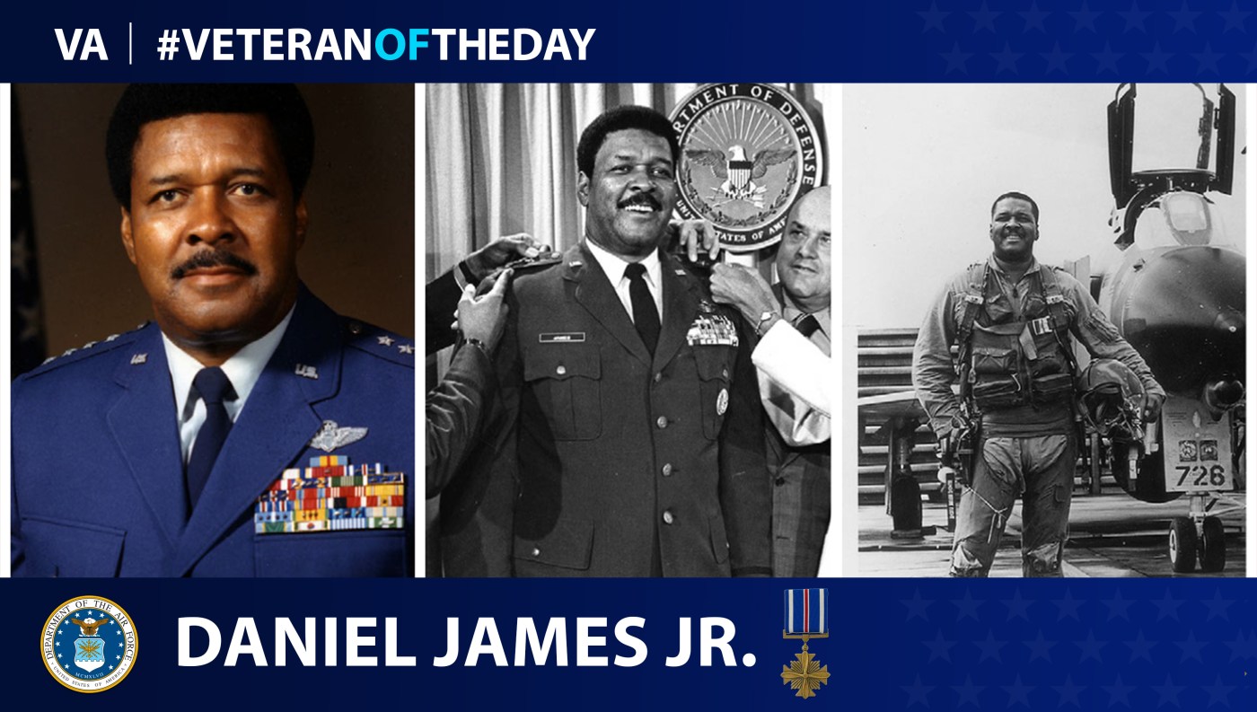 Air Force Veteran Daniel James Jr. is today's Veteran of the day.