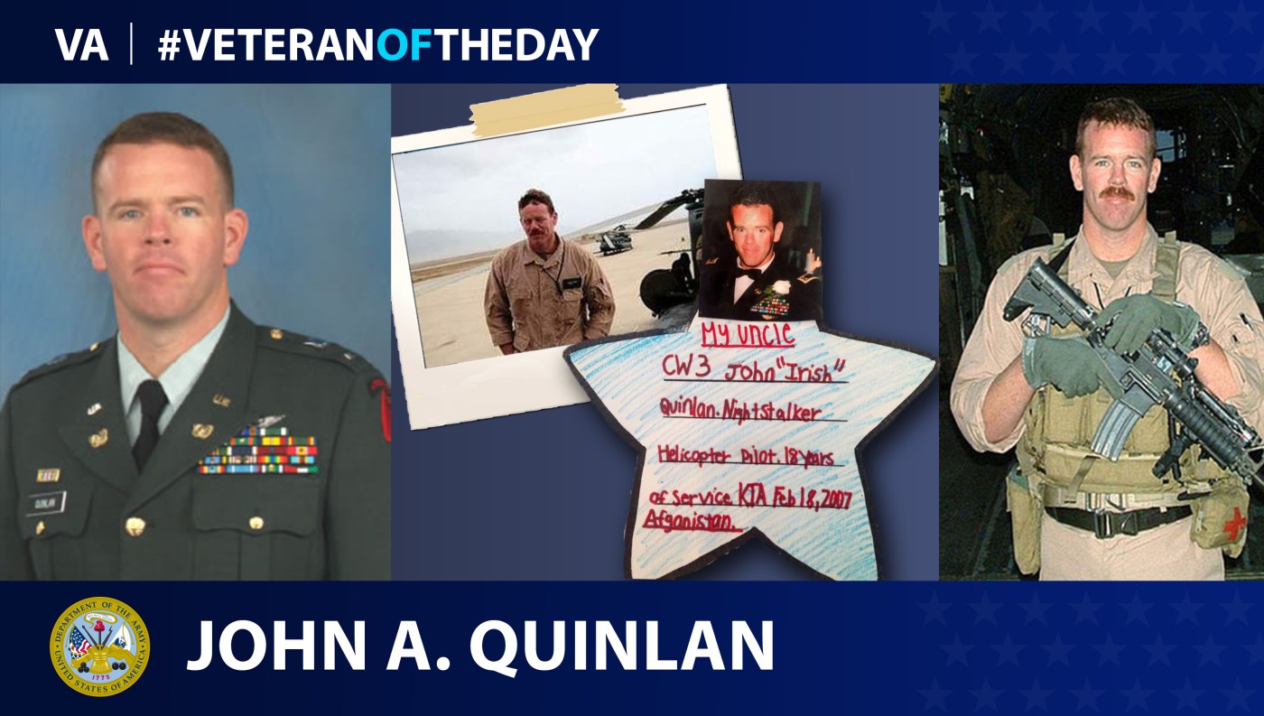 Army and Marine Corps Veteran John A. Quinlan is today's Veteran of the Day.