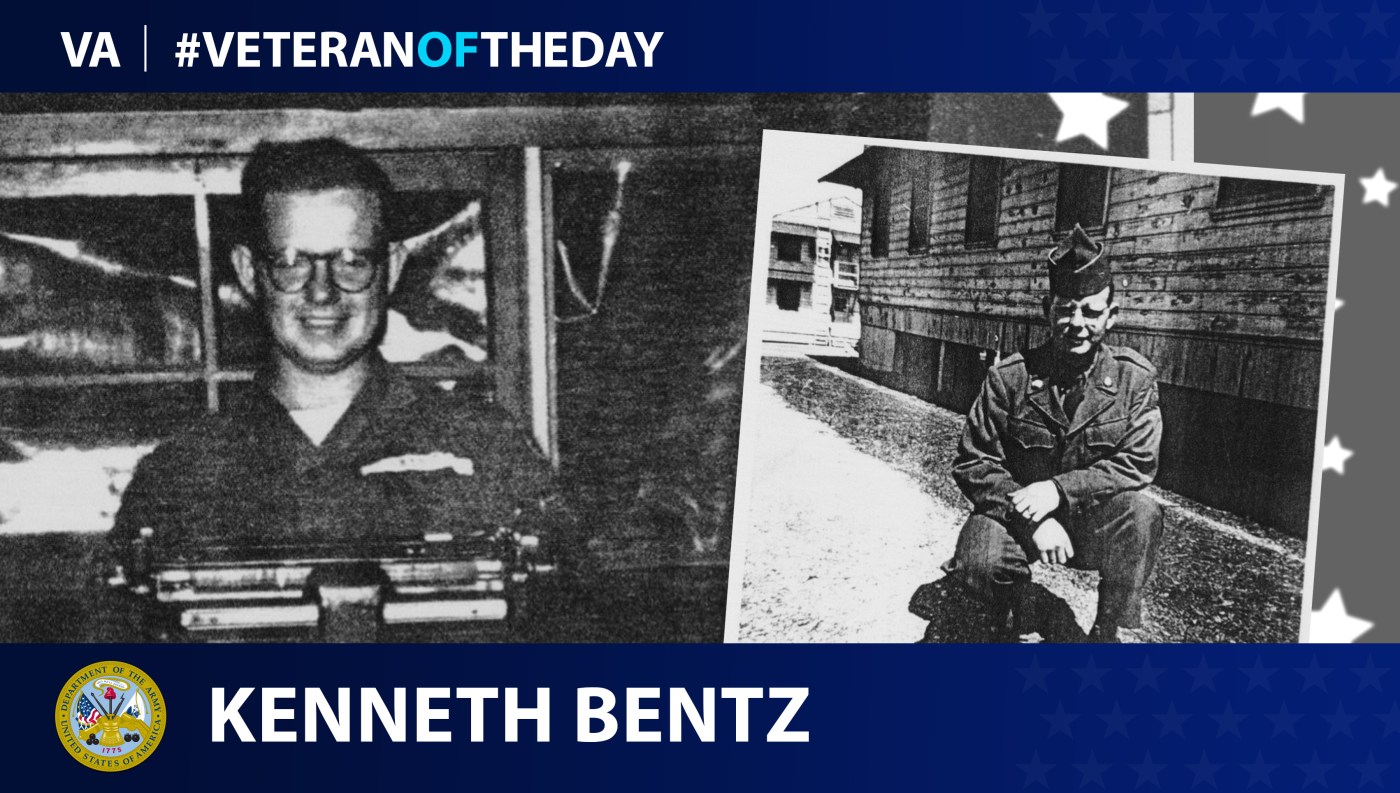 Army Veteran Kenneth Bentz is today's Veteran of the Day.