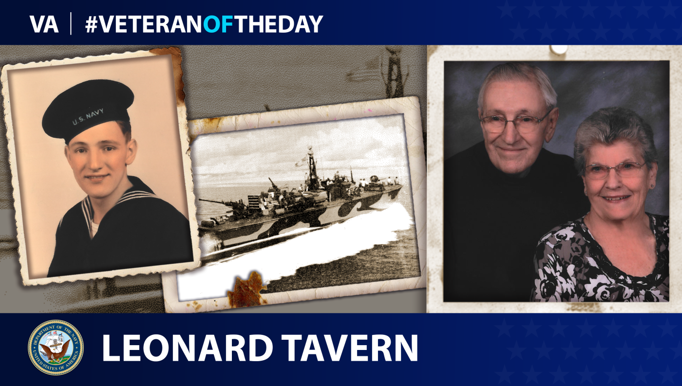 Navy Veteran Leonard Tavern is today's Veteran of the Day.