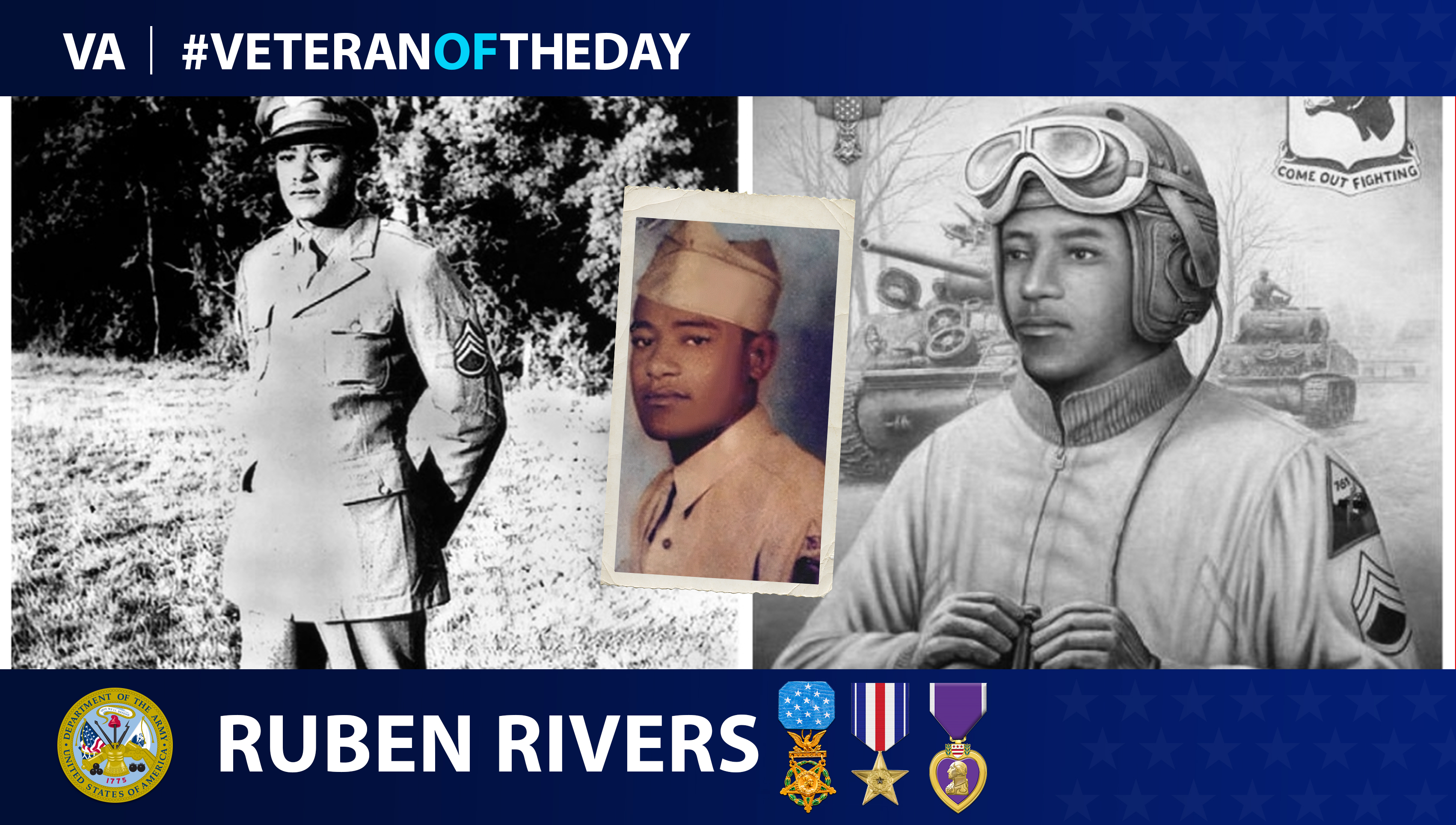 Army Veteran Ruben Rivers is today's Veteran of the day.