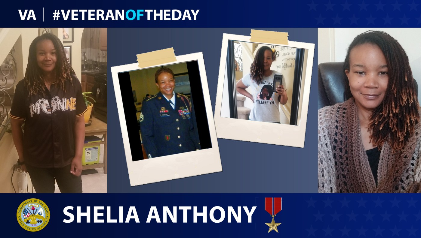 Army Veteran Shelia Anthony is today's Veteran of the day.